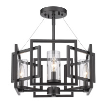 Golden Canada 6068-SF BLK - Golden Lighting Marco 4-light Semi-Flush Mount in Matte Black